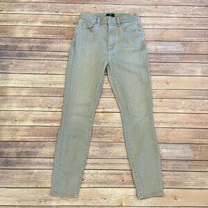 7 For All Mankind Light Gray High Waist Ankle Skinny Jeans Stretchy
